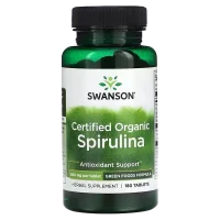 Certified Organic Spirulina (500 mg), 180 tabs