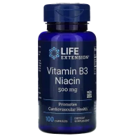 Vitamin B3 Niacin (500 mg), 100 caps