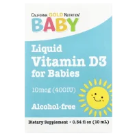 Baby Vitamin D3 Drops (400 IU), 300 serv