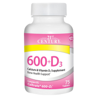 600+D3, Calcium & Vitamin D3 Supplement, 75 tabs