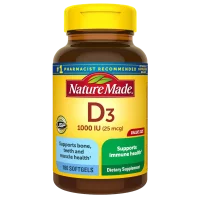 Vitamin D3 (1000 iu), 180 softgels